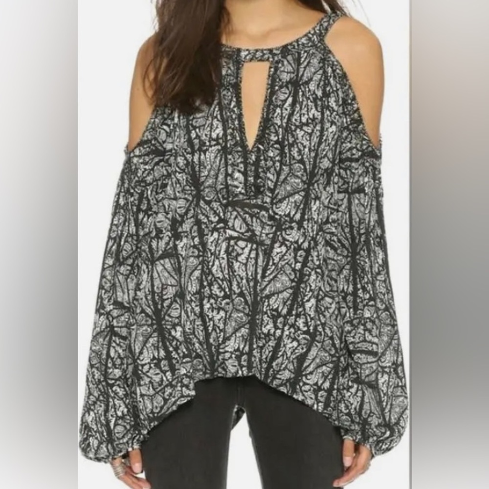 Free People Good Morning Cold Shoulder Top
